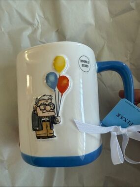 Rae Dunn NEW “UP” PIXAR Movie Mug Double Sides Carl Fredrickson UP Movie